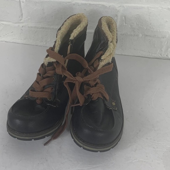 Sprox Women's Spring Step Relife Lace Up Micah Boots Block Heel Black Size 4 - Picture 1 of 3